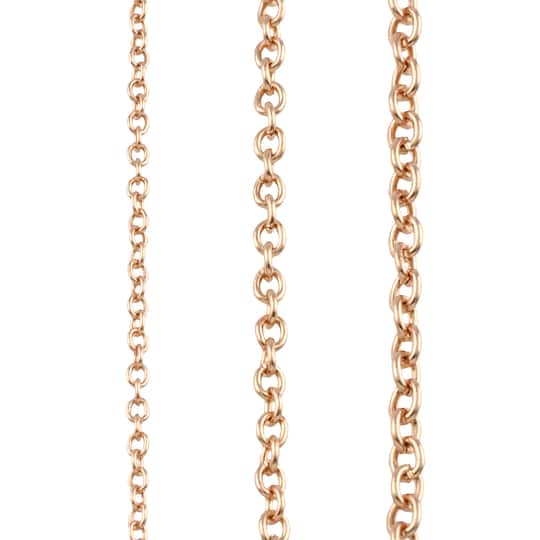 6 Packs: 3 ct. (18 total) 14K Gold Plated Cable Necklace Set by Bead Landing™